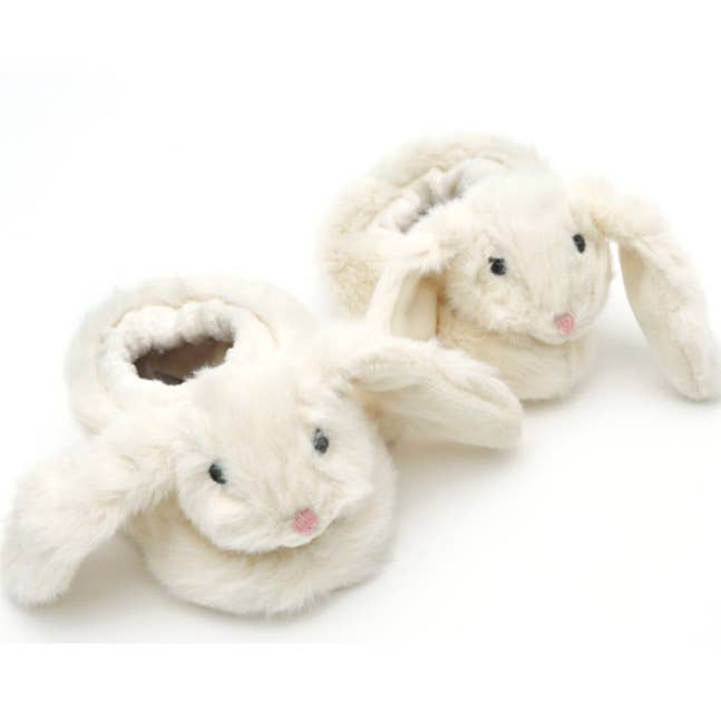 Jomanda -Bunny Baby Soft Slippers, House Shoes Cream, 0-6 months