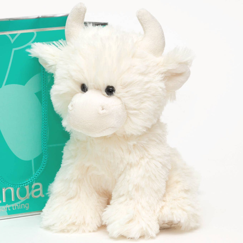 Jomanda -Highland Cow Cream Plush Soft Toy - 20cm