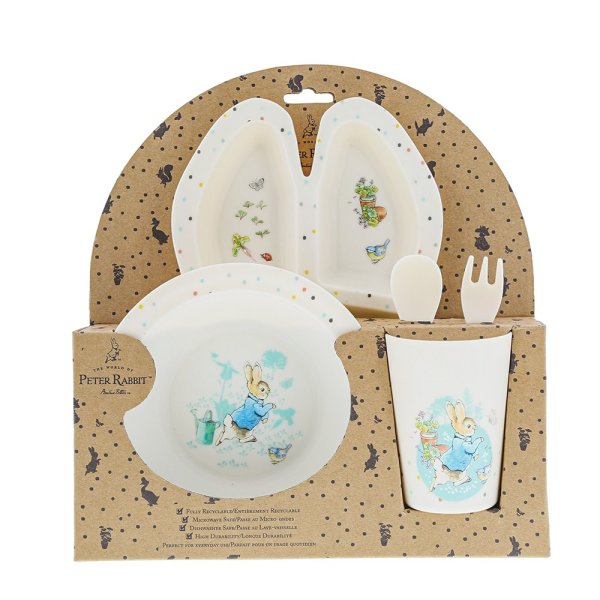 Peter Rabbit- Peter Rabbit Dinner Set- Baby at the bank