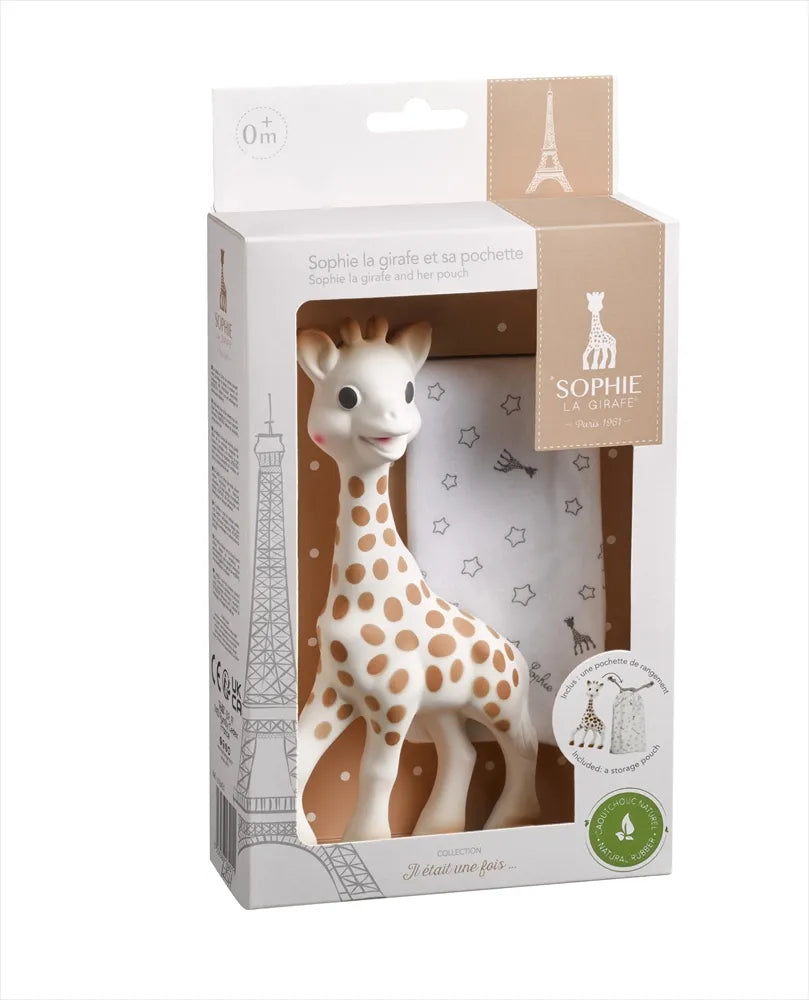 Sophie the Giraffe-Sophie the Giraffe and Bag- Baby at the bank