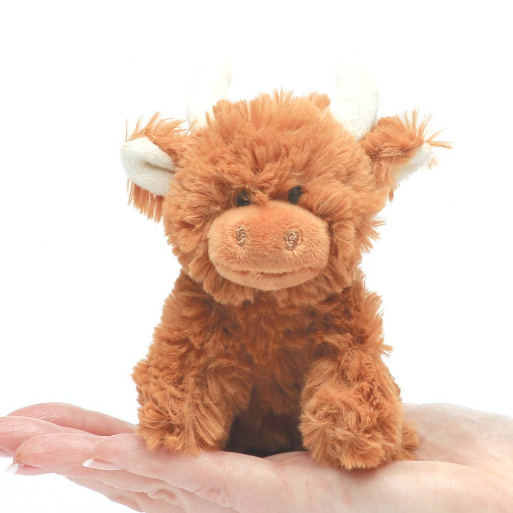 Jomanda -Brown Highland Cow Plush Baby Soft Mini Toy - 11cm