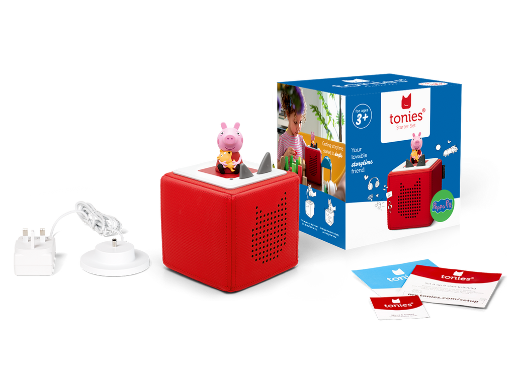 Tonies - Tonie Box Starter Set Red Peppa Pig