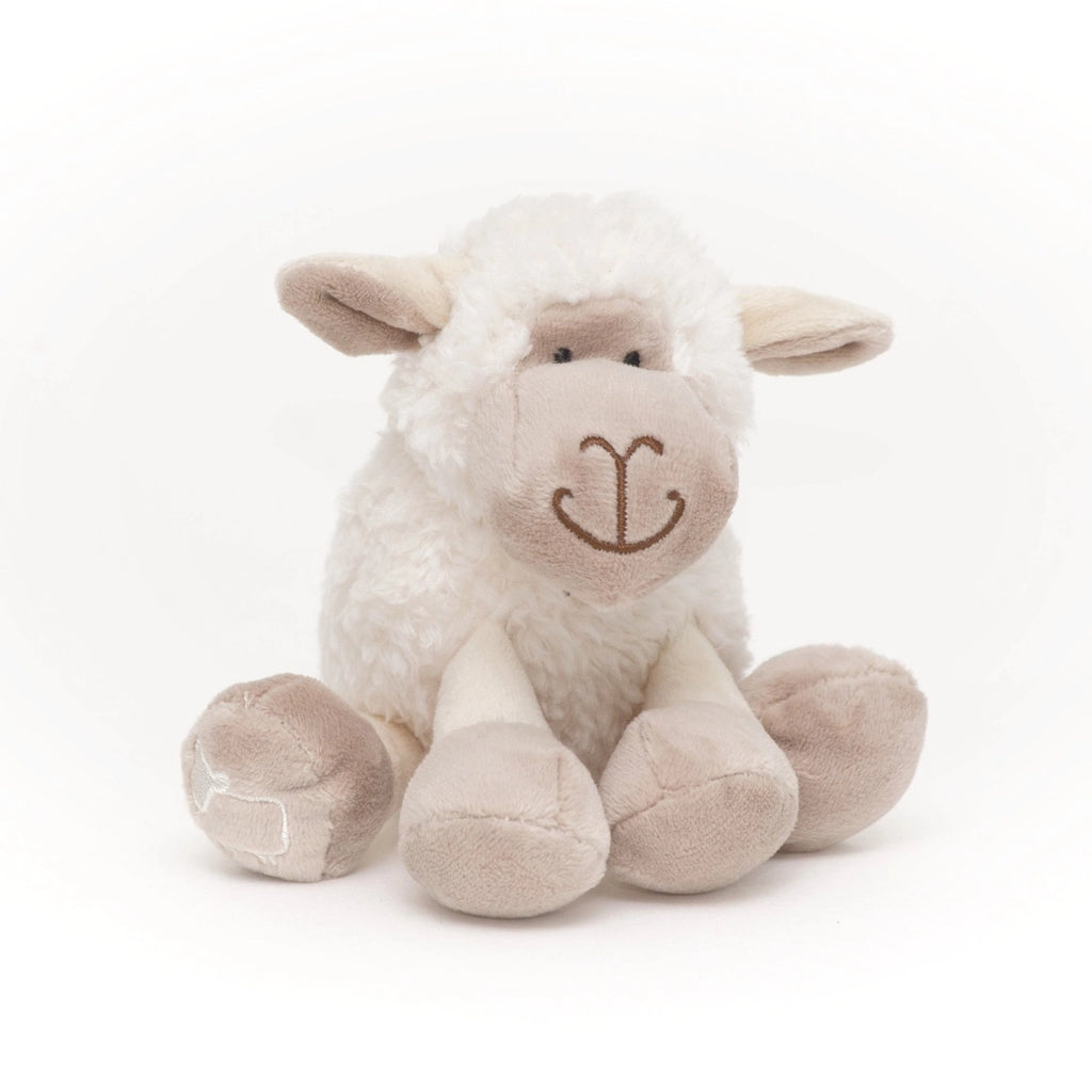 Jomanda- SheepLamb Soft Toy Mini White Plush 11cm- Baby at the bank