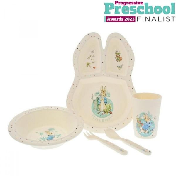 Peter Rabbit- Peter Rabbit Dinner Set- Baby at the bank