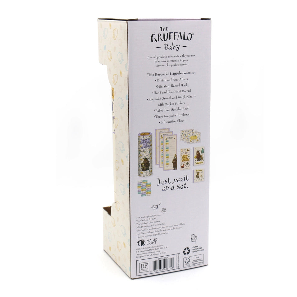 Robert Frederick- The Gruffalo Baby Keepsake Capsule- baby at the bank