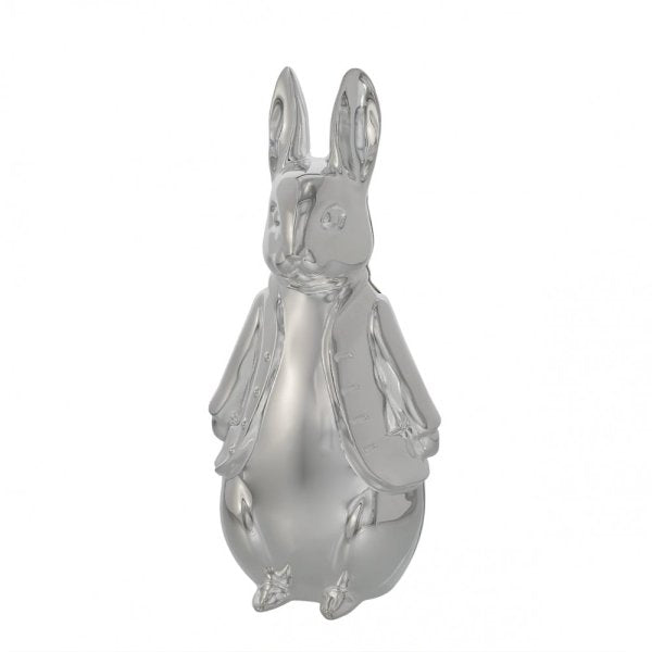 Peter Rabbit- Silver Plated Money Box- Baby at the bank