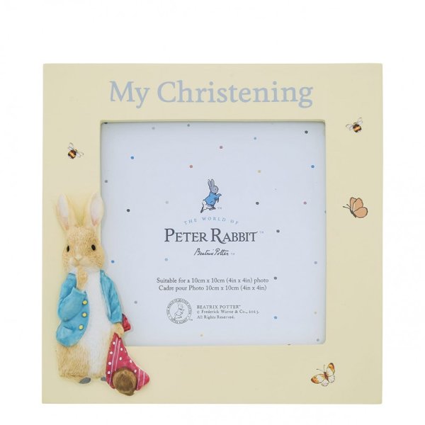 Peter Rabbit- Peter My Christening Frame- Baby at the bank