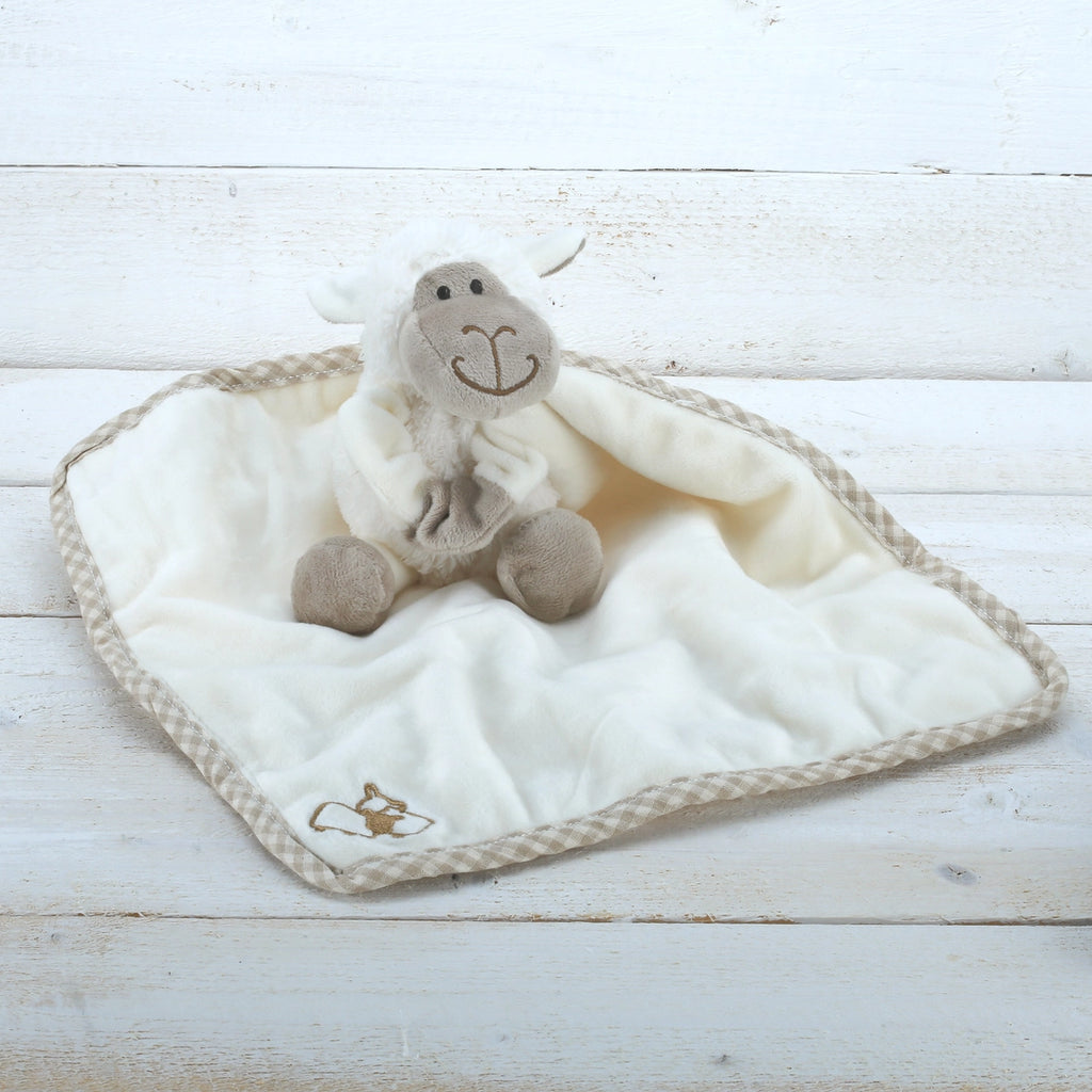 Jomanda- Sheep Baby Plush Soft Toy Soother Comforter 29cm- Baby at the bank