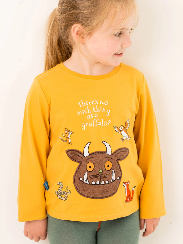 Blade and Rose- Gruffalo Outdoor Adventure Top Mustard- Baby at the bank