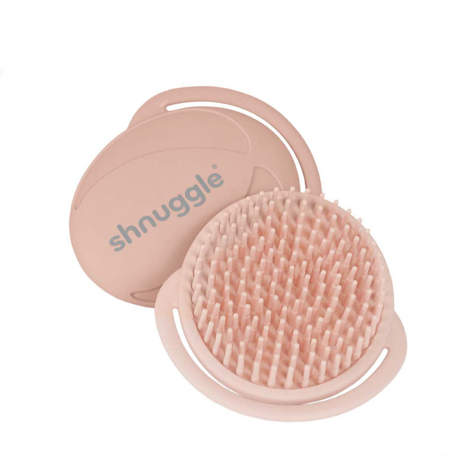 Shnuggle- Bath Baby Brush Pink- Baby at the bank