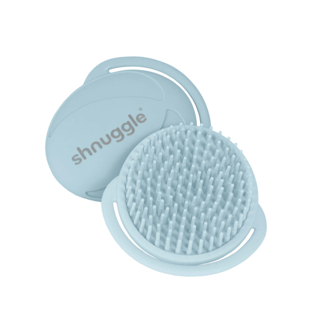 Shnuggle- Bath Baby Brush Blue- Baby at the bank