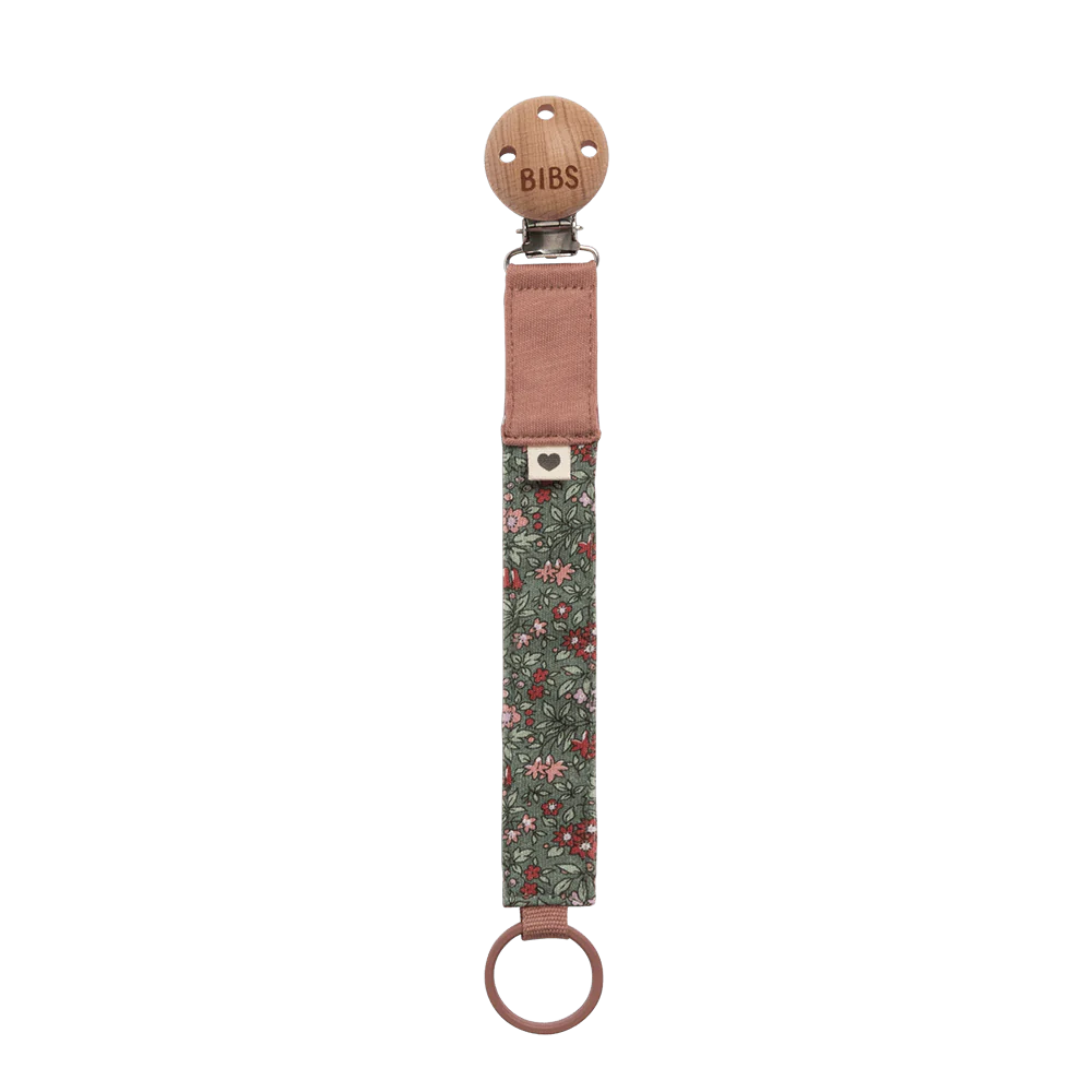 BIBS x LIBERTY Pacifier Clip - Chamomile Lawn Woodchuck- Baby at the bank