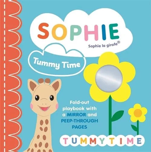 Sophie the Giraffe- Sophie Tummy Time- Baby at the bank