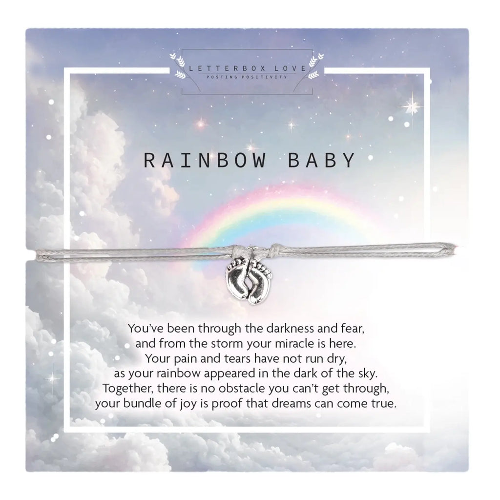 Letterbox Love- Rainbow Baby Bracelet- Baby at the bank