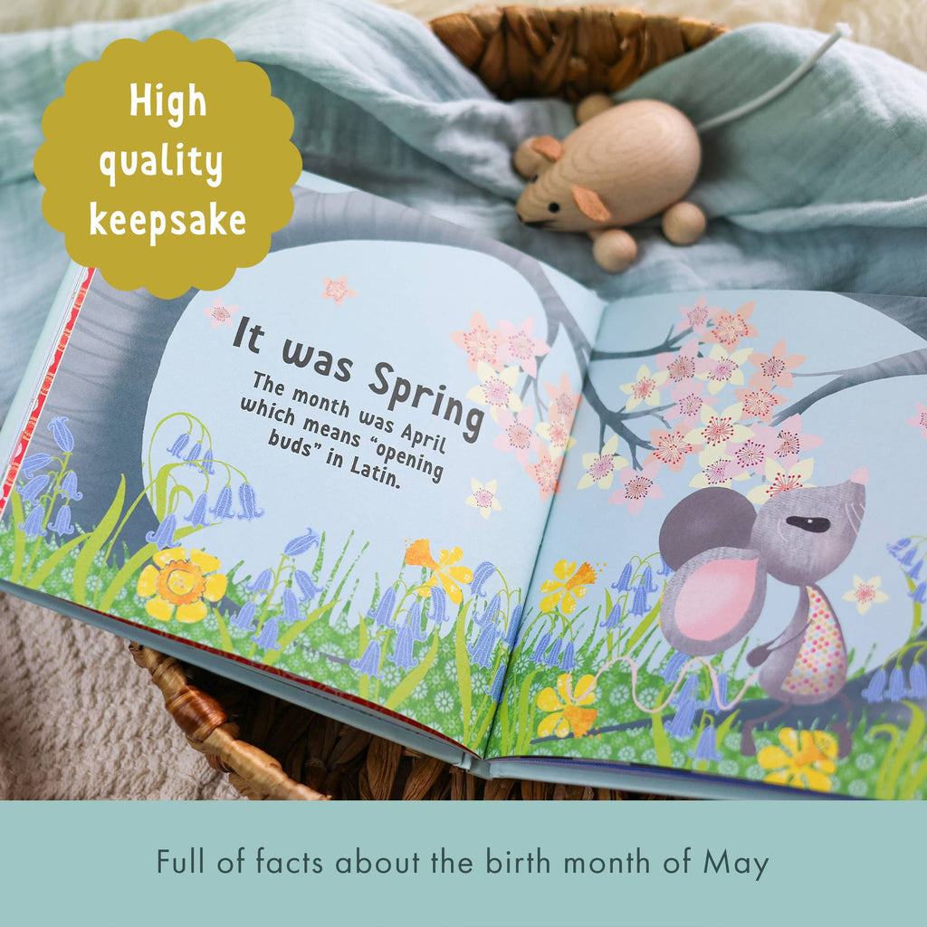 Born In May Gift Book | Baby Shower Gift | Newborn Gift