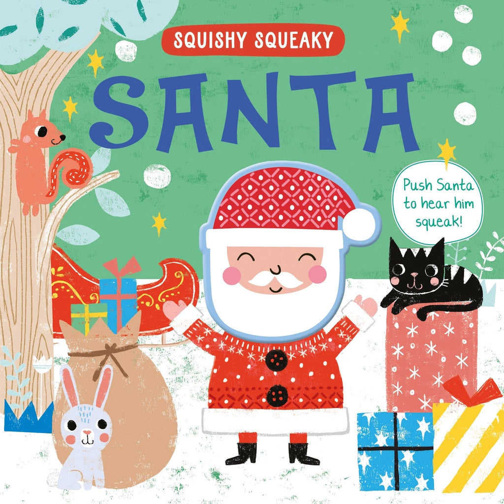 Robert Frederick- Squishy, Squeaky Santa - Children's Christmas Book- baby at the bank
