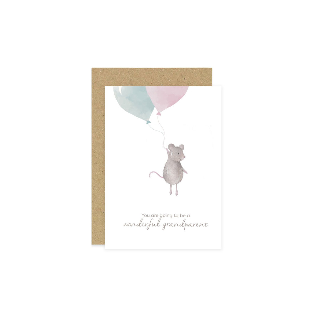 Little Roglets- Wonderful Grandparent Card- Baby at the bank