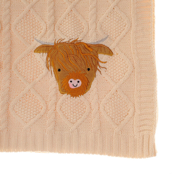 Ziggle - Highland Cow Blnaket- Baby at the bank