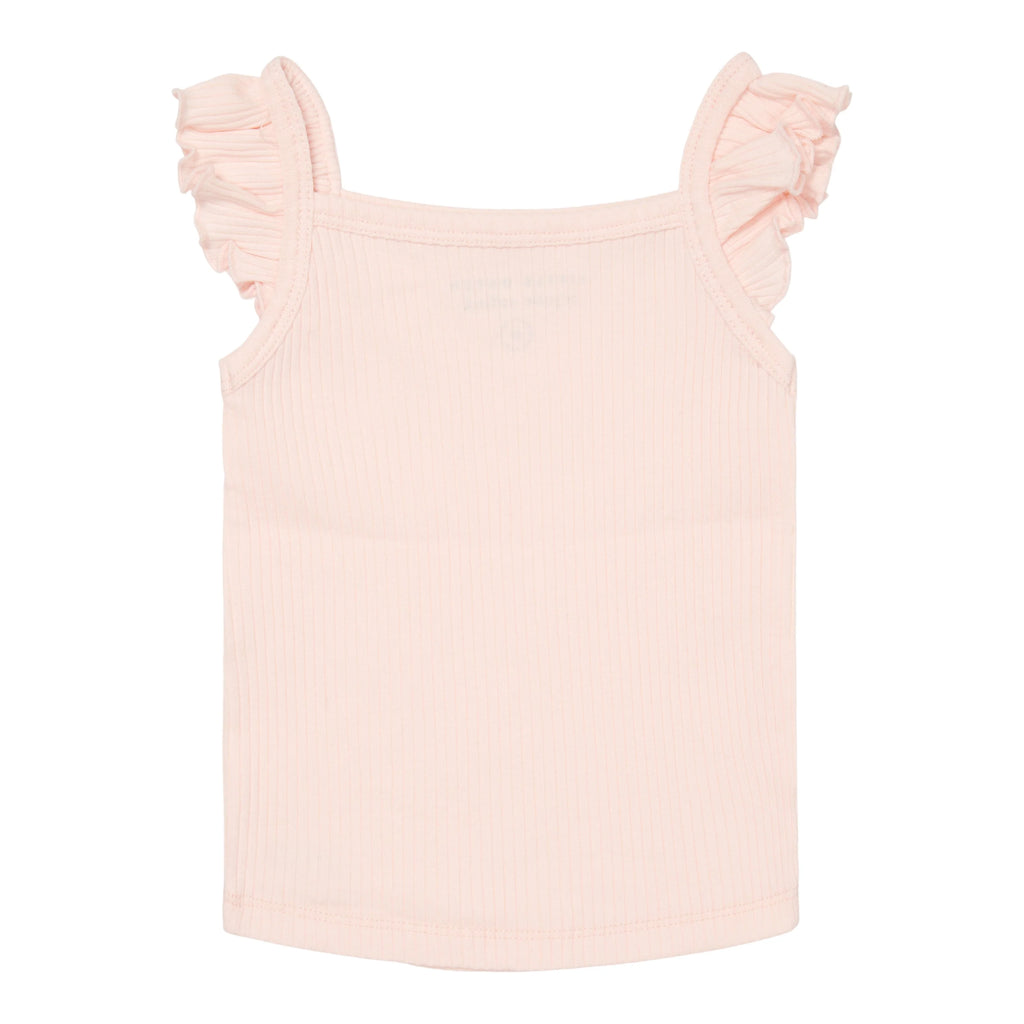 Little Dutch- Singlet With Frills Pink- Baby at the bank