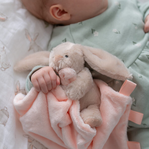 Ziggle- Baby Comforter - Bunny Pink