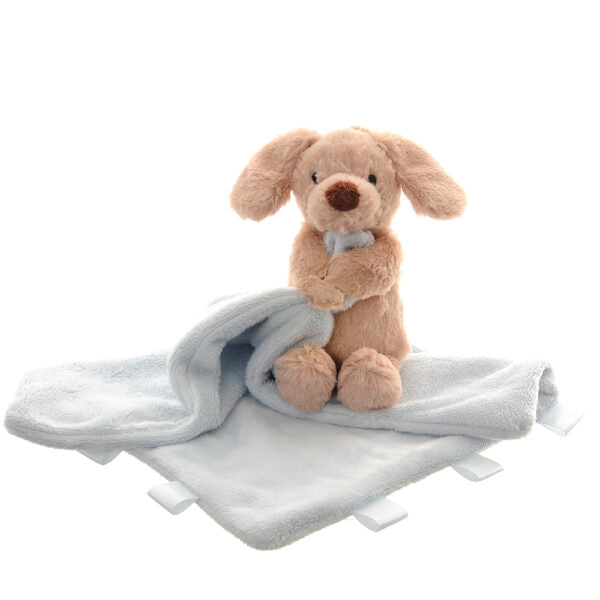 Ziggle- Baby Comforter - PUPPY blue