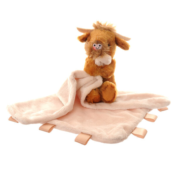 Ziggle- Baby Comforter Highland Cow