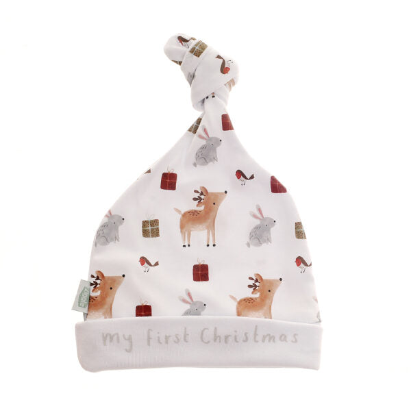 Ziggle- My First Christmas Winter Animals Hat- baby at the bank