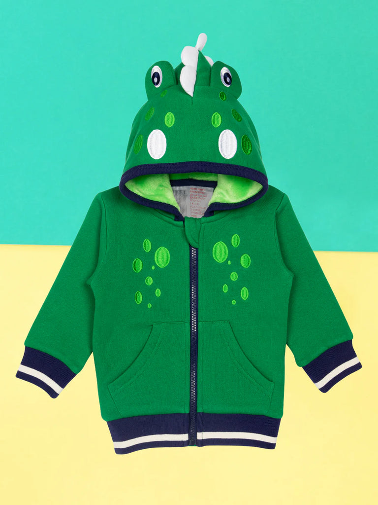 Blade and Rose- Maple the Dino Hoodie- Baby at the bank