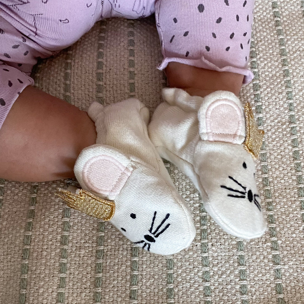 Sophie Home - Party Mouse Baby Booties