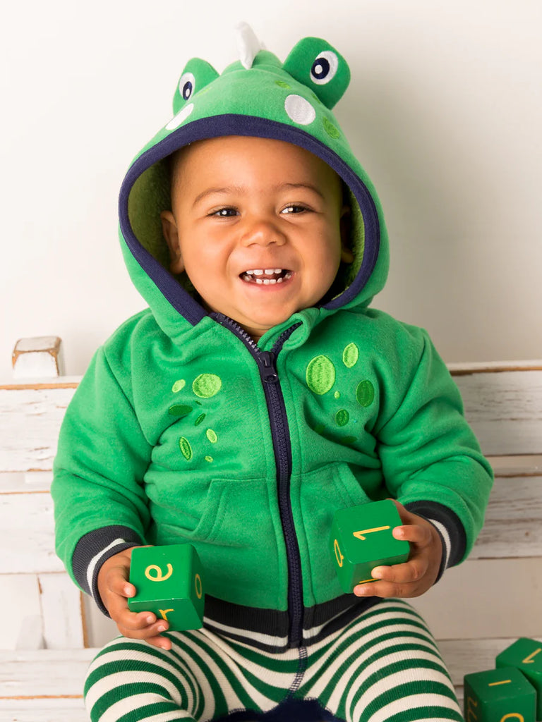 Blade and Rose- Maple the Dino Hoodie- Baby at the bank