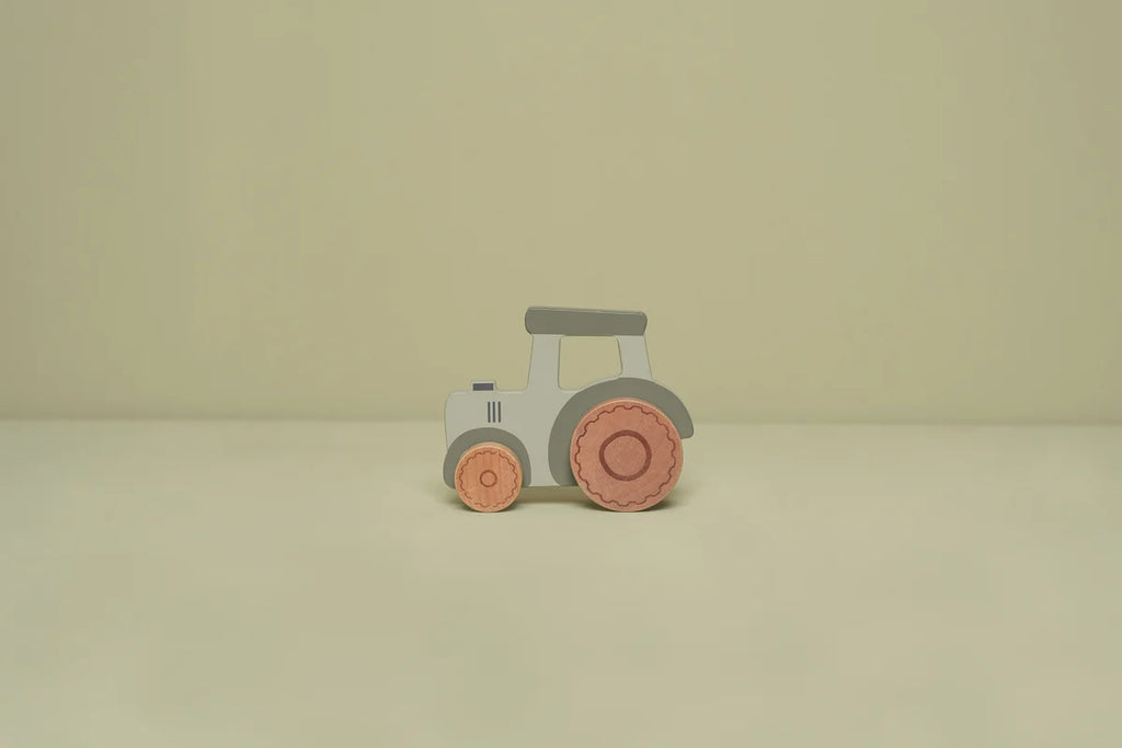 Little Dutch- Wooden Tractor- Baby at the bank