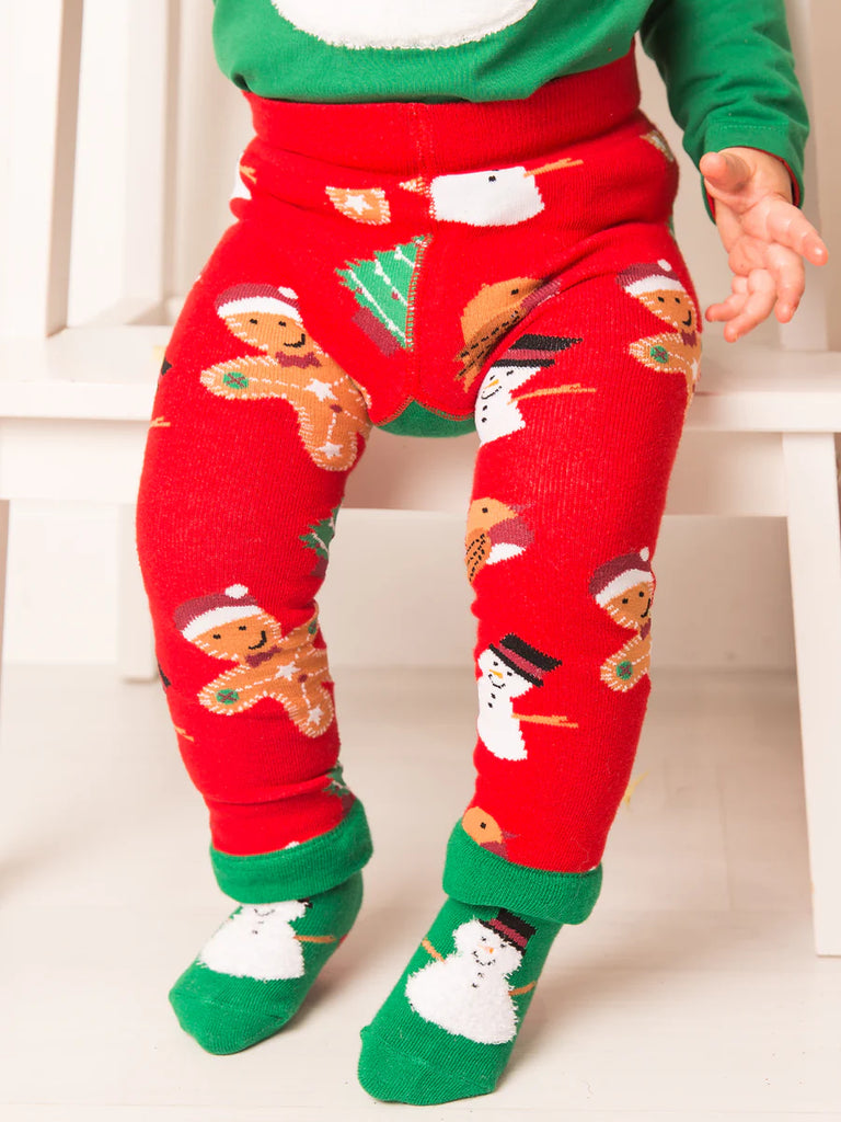 Blae and Rose- Snowman Leggings- Baby at the bank