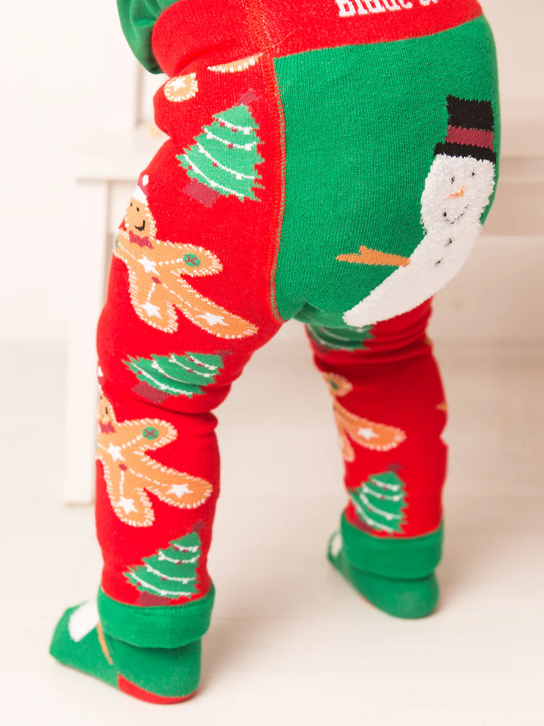 Blae and Rose- Snowman Leggings- Baby at the bank