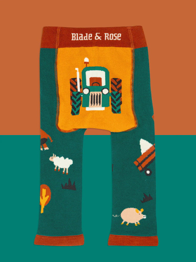 Blade and Rose- Rustic Farmyard Leggings- Baby at the bank