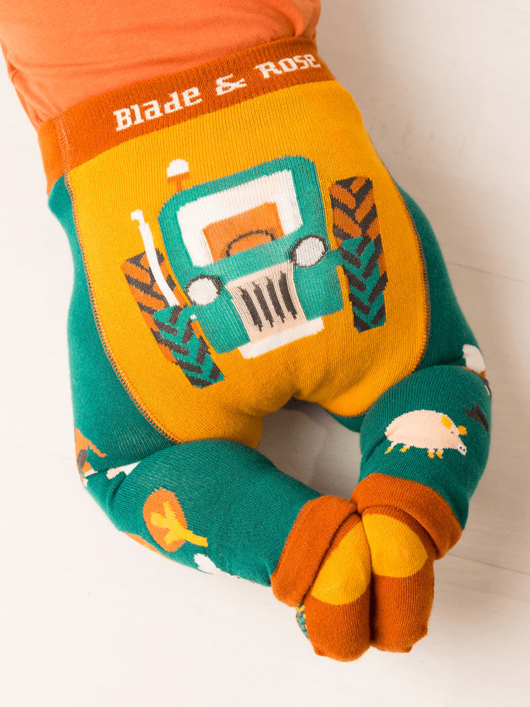 Blade and Rose- Rustic Farmyard Leggings- Baby at the bank