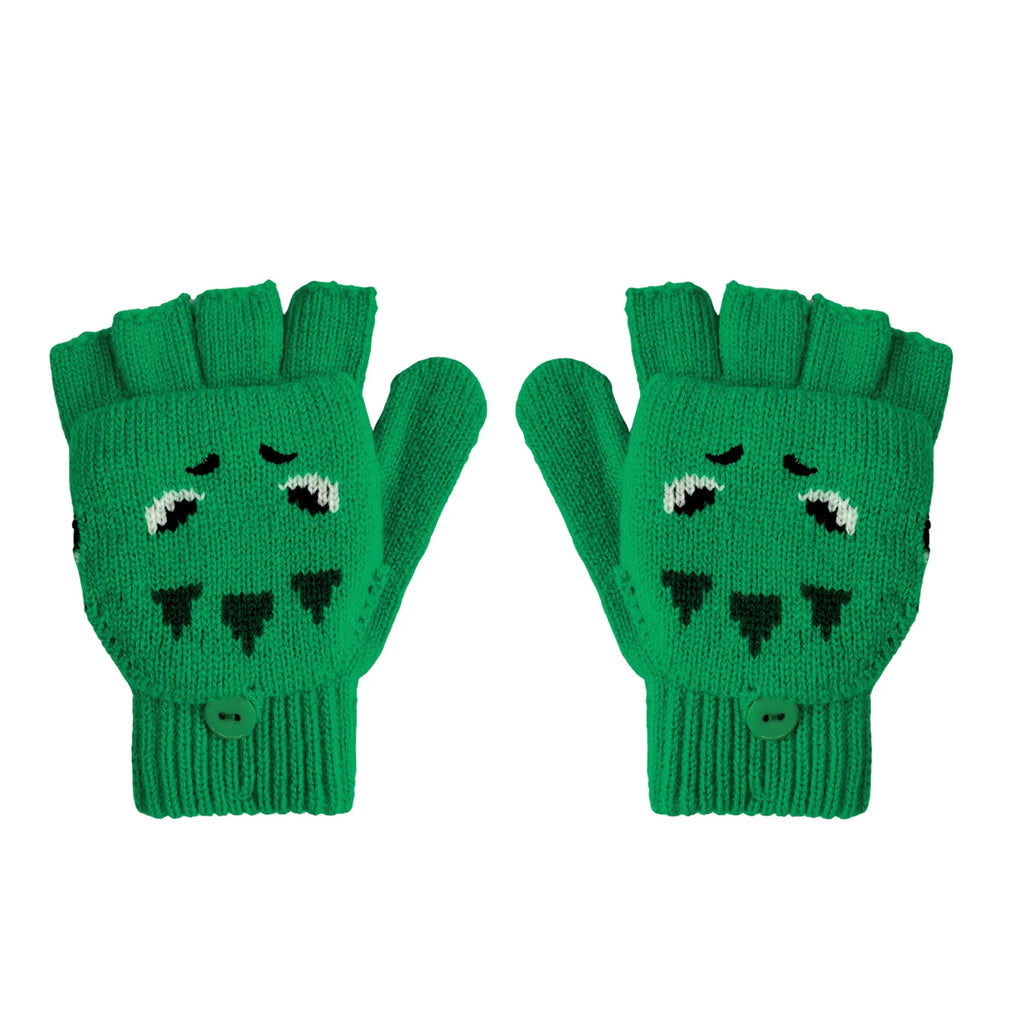 Rockahula- T Rex Knitted Gloves- Baby at the bank