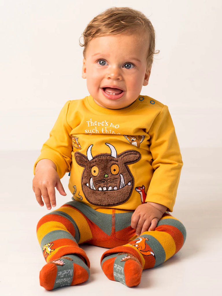 Blade and Rose- Gruffalo Outdoor Adventure Top Mustard- Baby at the bank