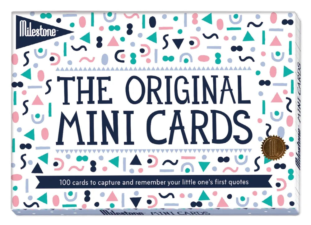 Milestone Cards- Mini Cards by Milestone- Baby at the bank