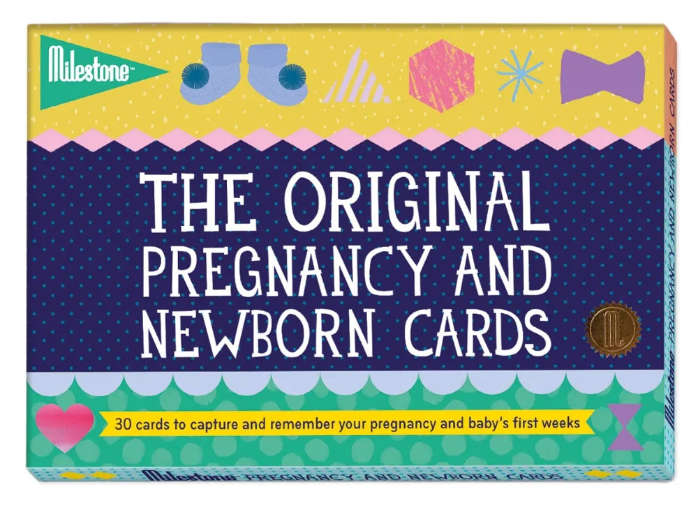 Milestone Cards- Pregnancy Cards by Milestone- Baby at the bank