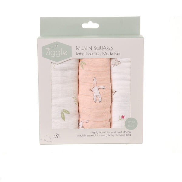 Ziggle- Bunnies Muslin Set