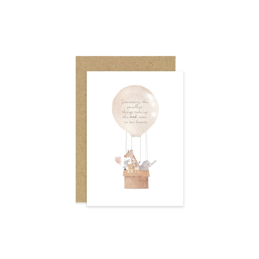 Little Roglets- The Smallest Things Take up the Most Room in our Hearts Card- Baby at the bank