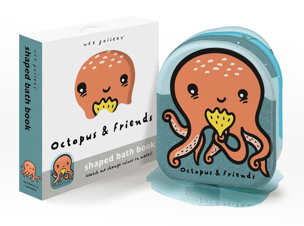 Wee Gallery- Bath Book Octopus & Friends- Baby at the bank