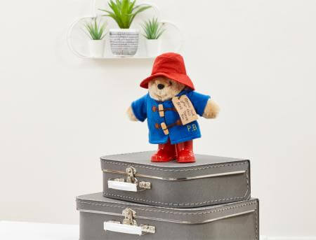 Paddington Bear- Classic Paddington with Boots- Baby at the bank