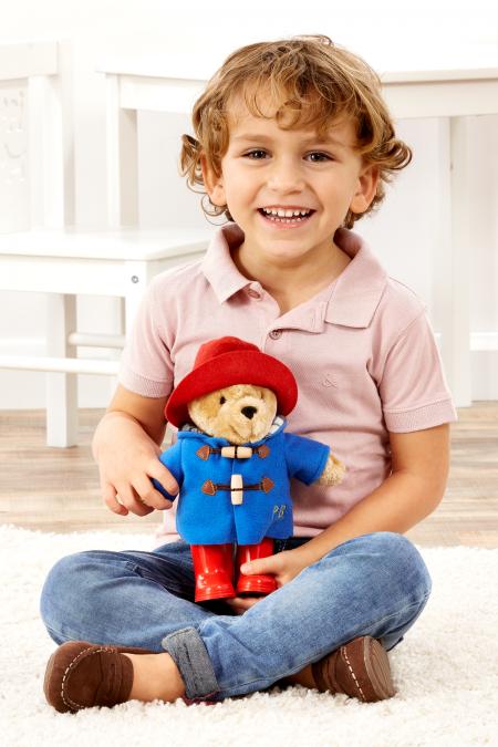 Paddington Bear- Classic Paddington with Boots- Baby at the bank