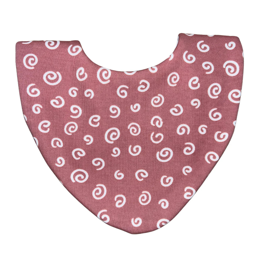 Bibbily- Pink Swirls Bundle of 3 Bibs- Baby at the bank