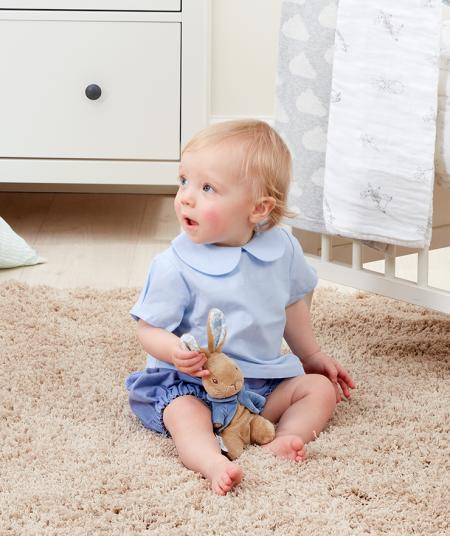 Peter Rabbit- Peter Rabbit Small Soft Toy-Baby at the bank