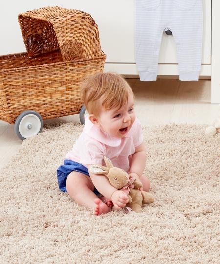 Peter Rabbit- Flopsy Bunny Small Soft Toy- Baby at the bank