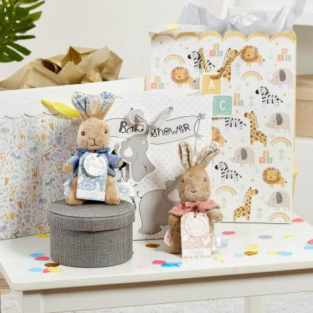 Peter Rabbit- Peter Rabbit Small Soft Toy-Baby at the bank