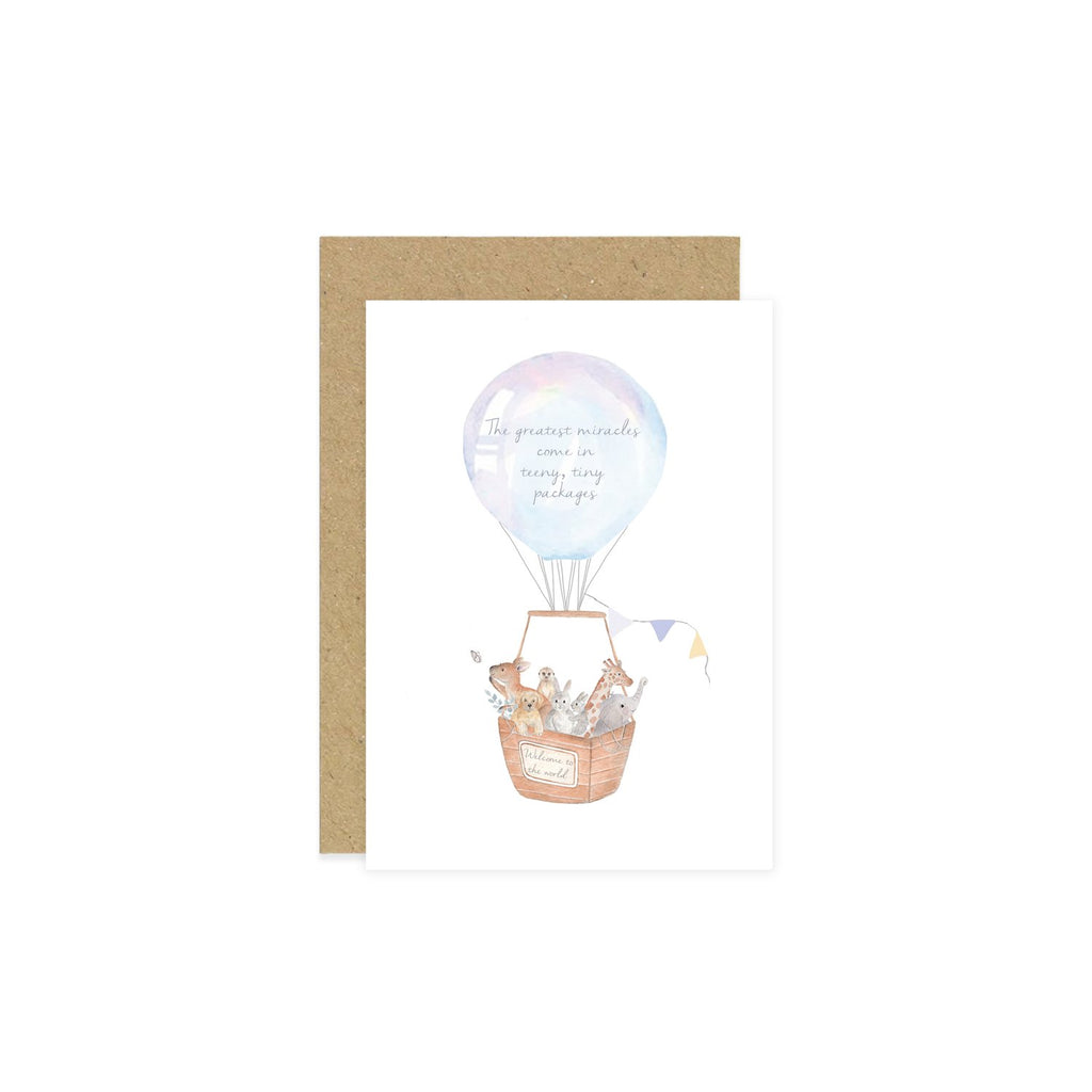 Little Roglets- Premature Baby Card- Baby at the bank