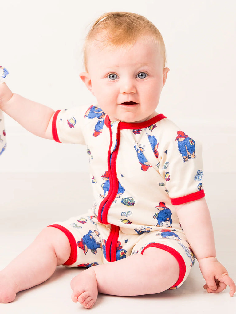 Blade and Rose- Paddington Let's Go For A Picnic Summer Romper- Baby at the bank